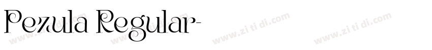 Pezula Regular字体转换 Pezula Regular字体转换
